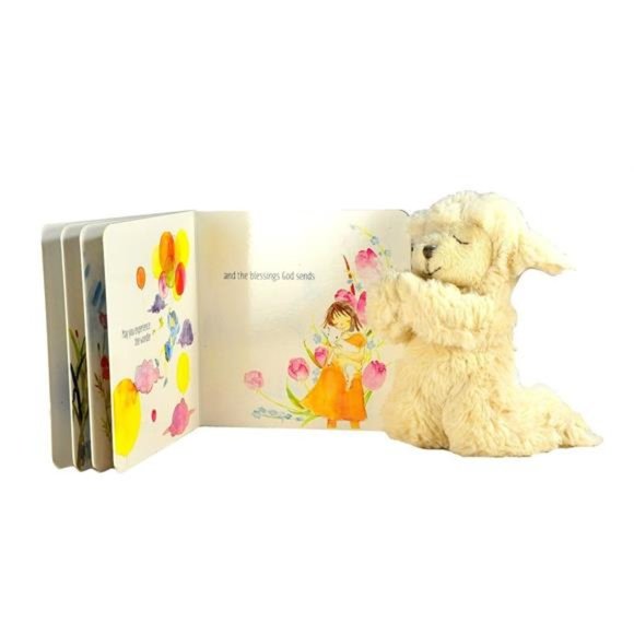 Baby Praying Musical Lamb and Prayer Book Gift Set in Keepsake Box,Baptism Gifts - Picture 4 of 6